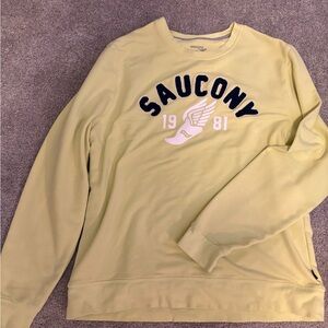 Saucony lime yellow Crewneck Sweatshirt M